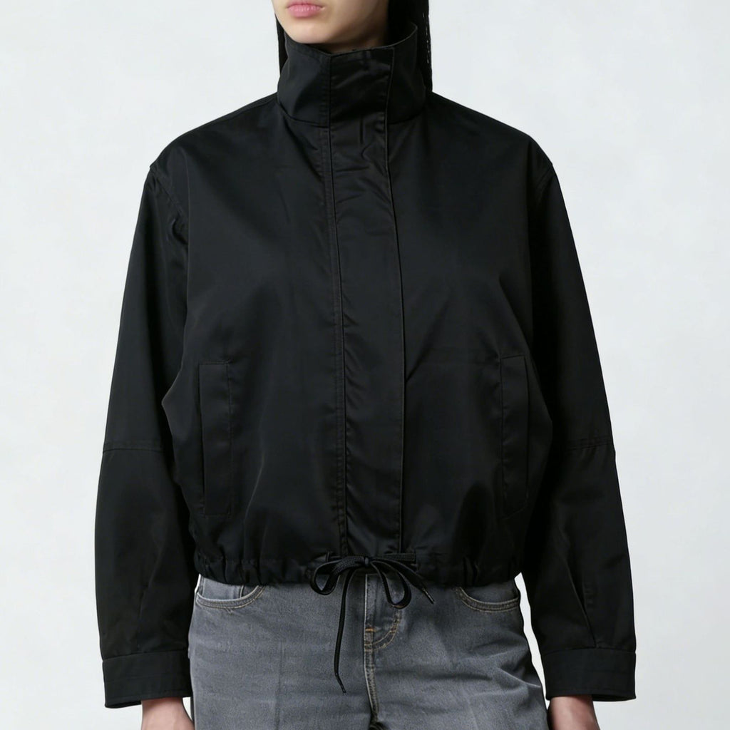 Trench-coat femme à col montant et manches longues - Moderne et minimaliste