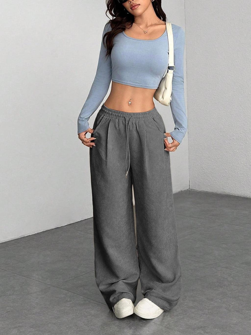 Pantalon femme en velours côtelé - Doux et tendance