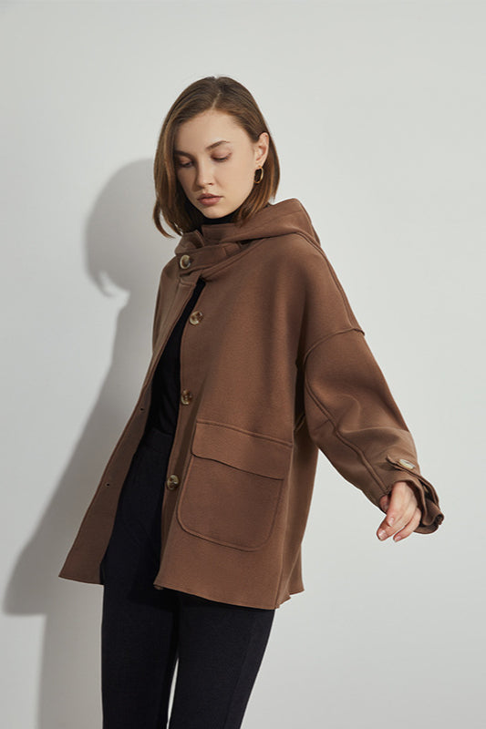 Surchemise imperméable pour femme avec boutons - Pratique et décontractée