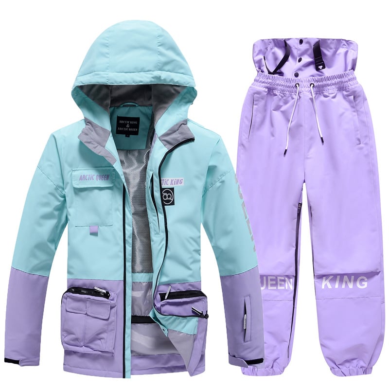Completo da sci invernale unisex – Tuta da neve traspirante e isolante in due pezzi