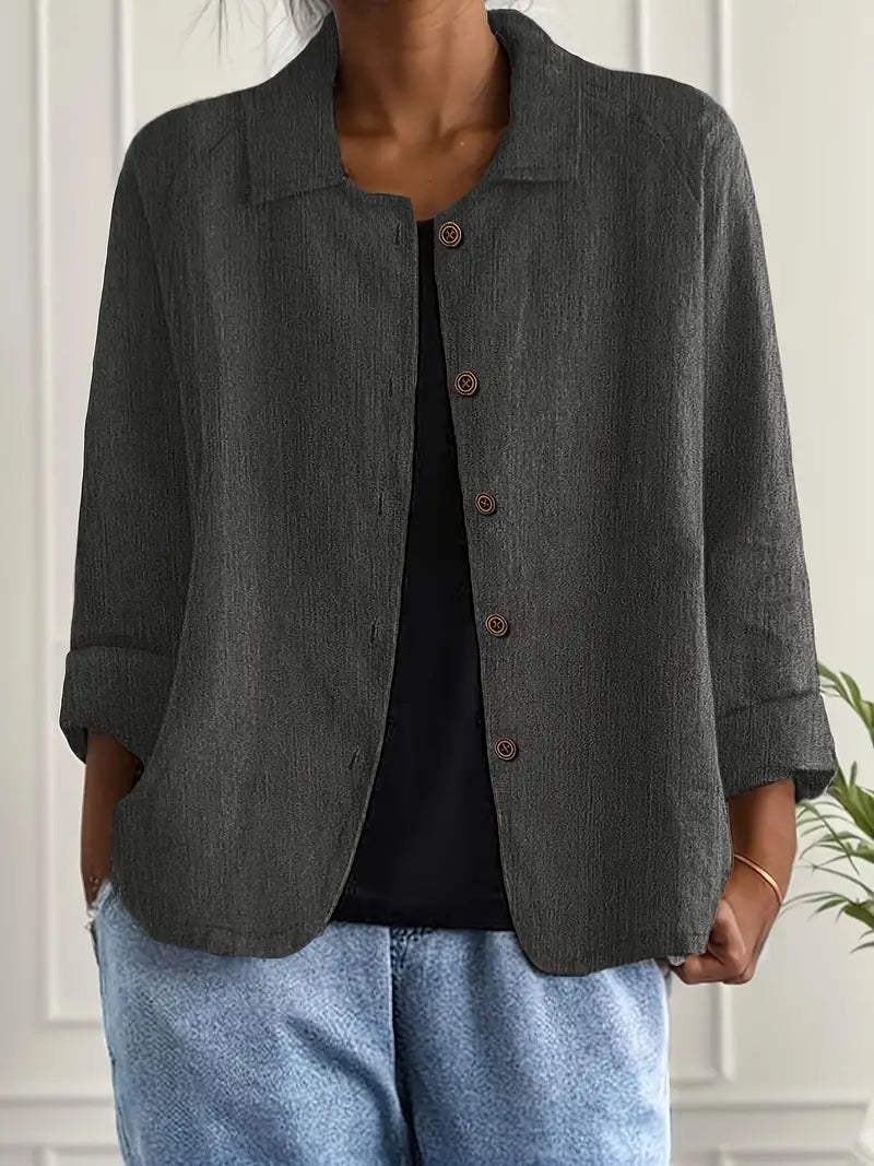 Blusa Casual Donna – Giacca Leggera Per Sovrapposizione Quotidiana