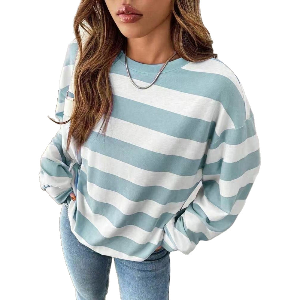Top de mujer a rayas y manga larga - Informal y moderno