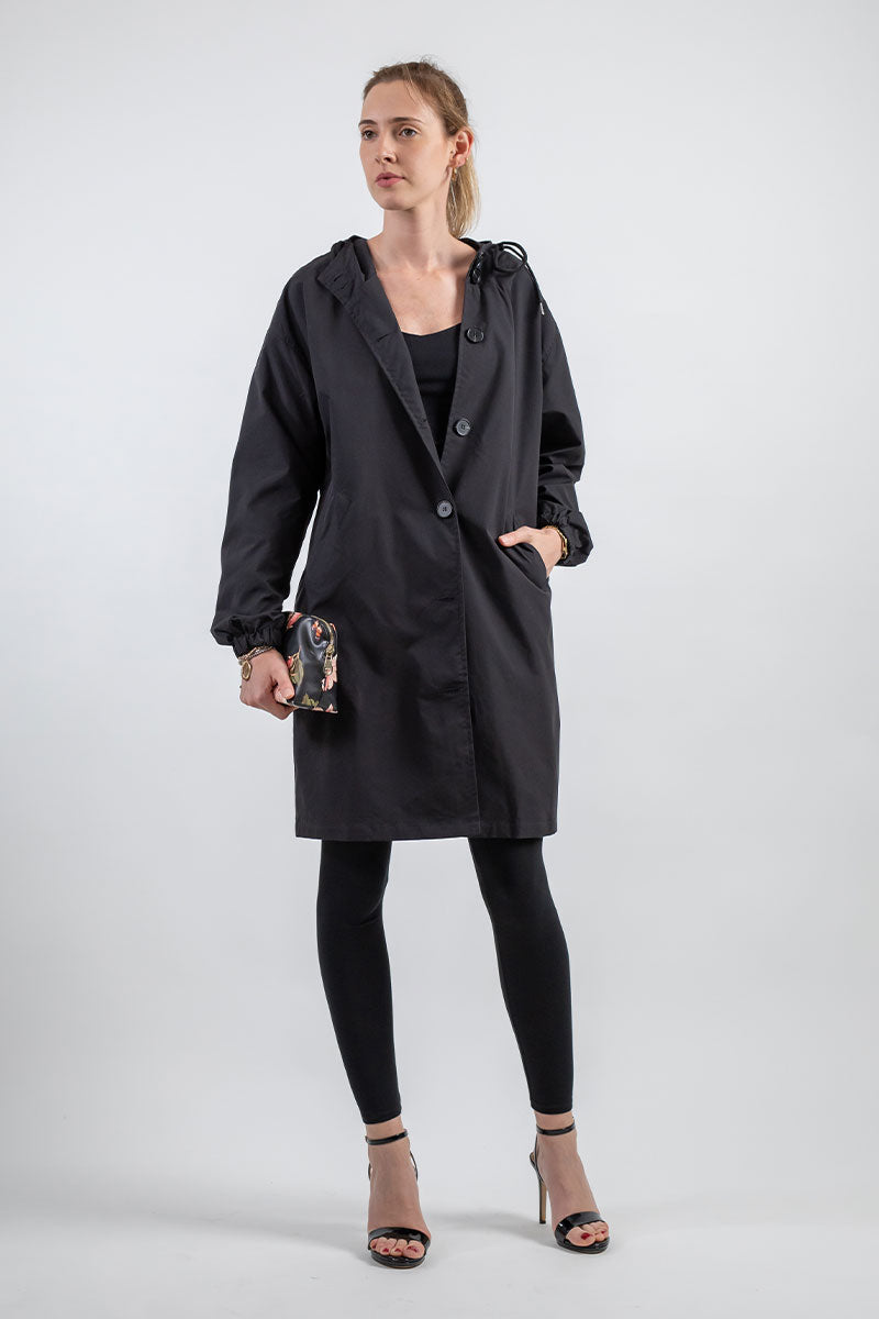 Giacca impermeabile oversize con cappuccio da donna | Perfetta per le attività all'aperto