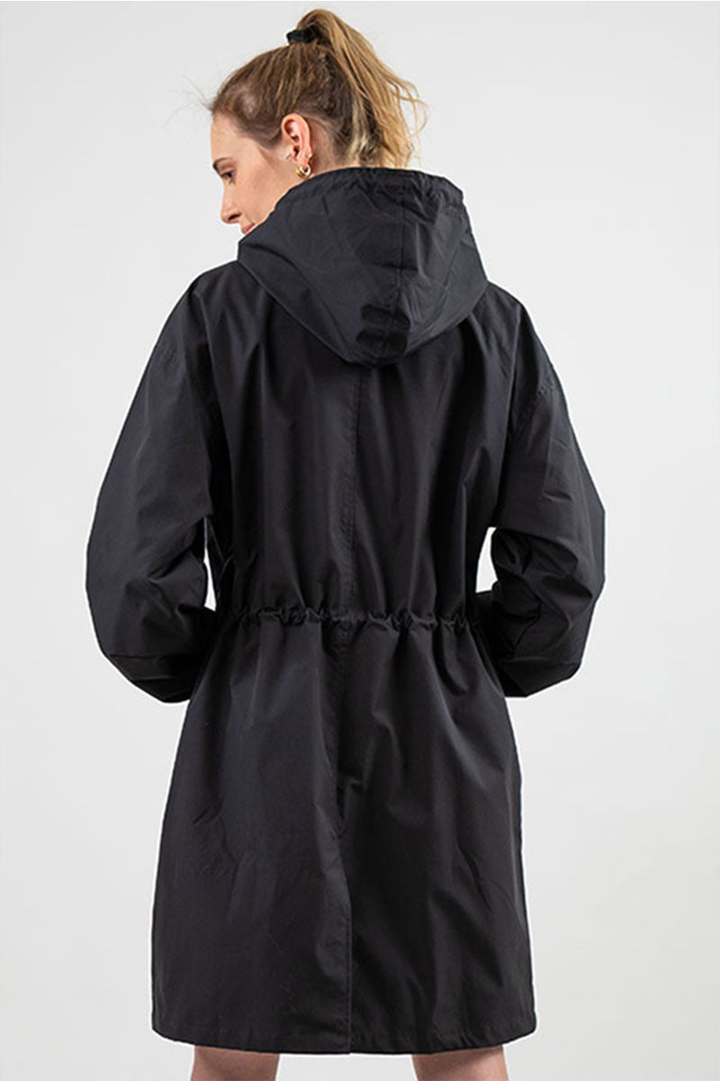 Giacca impermeabile oversize con cappuccio da donna | Perfetta per le attività all'aperto