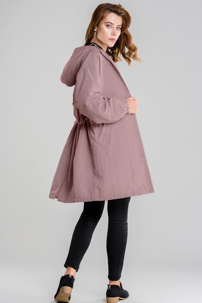 Giacca impermeabile oversize con cappuccio da donna | Perfetta per le attività all'aperto