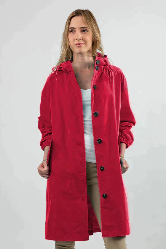 Giacca impermeabile oversize con cappuccio da donna | Perfetta per le attività all'aperto