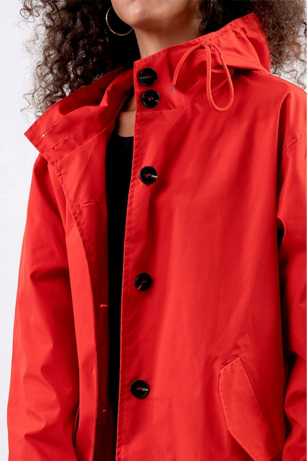 Giacca impermeabile oversize con cappuccio da donna | Perfetta per le attività all'aperto
