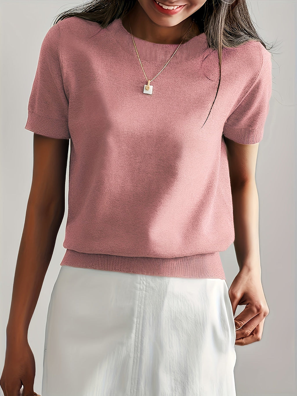 Maglione Donna Leggera Manica Corta Casual – Premium, Estiva, Confortevole