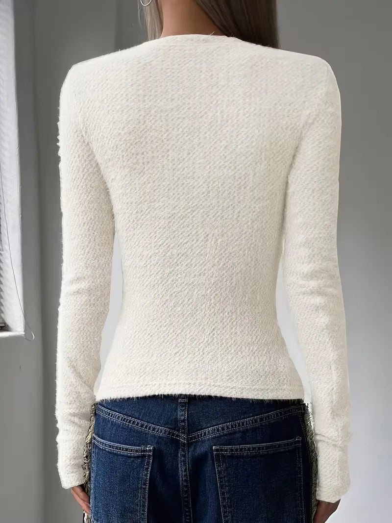 Women's long-sleeve top - Simple and versatile