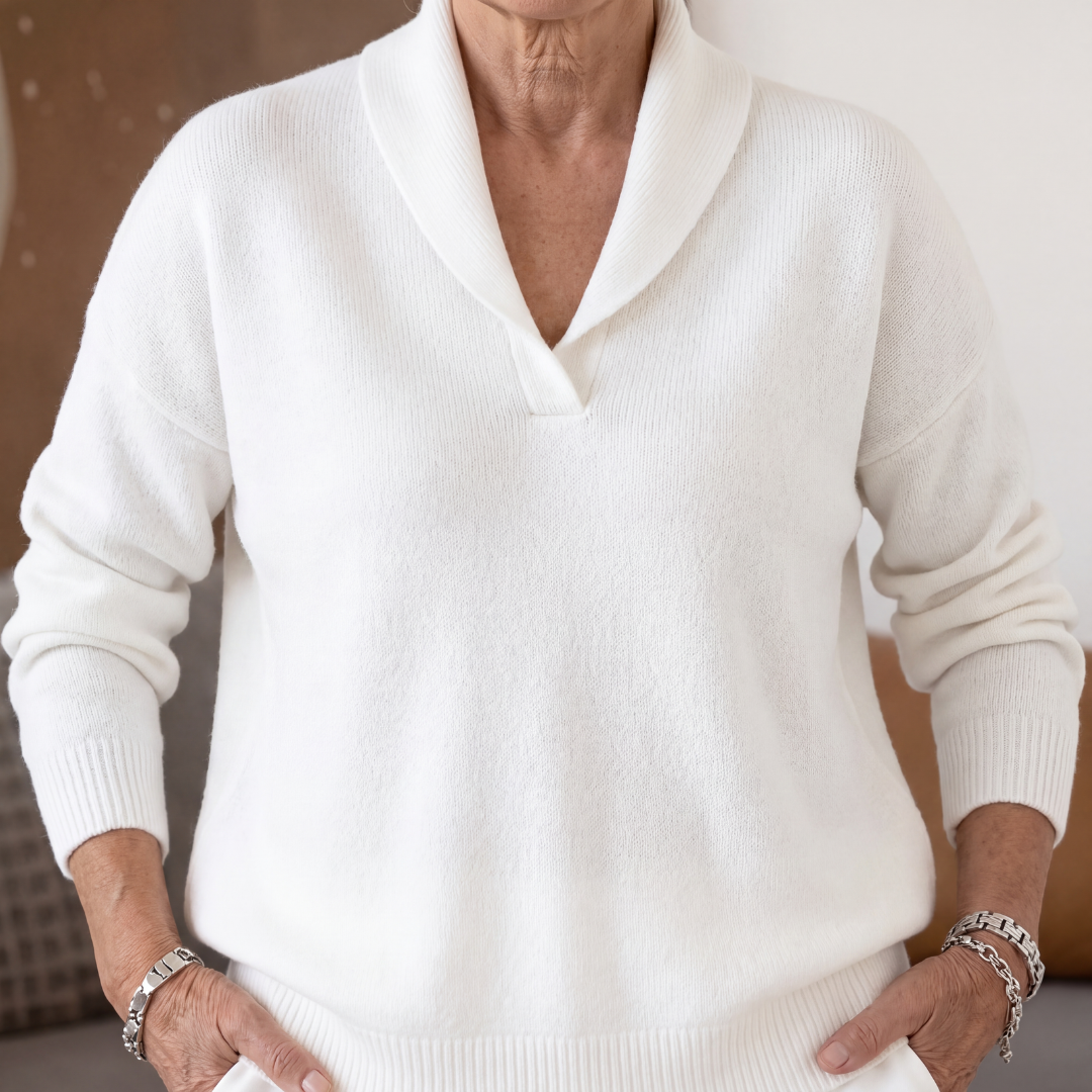 Maglione scollo a V donna Clarissa - Comodo e valorizzante