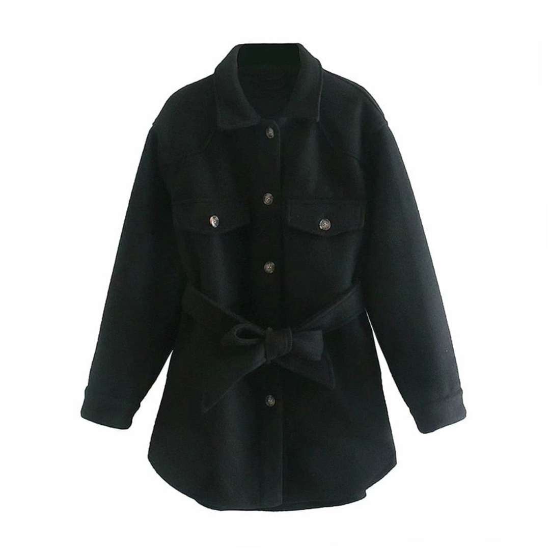 Women's Long Winter Jacket - Elegant and Warm