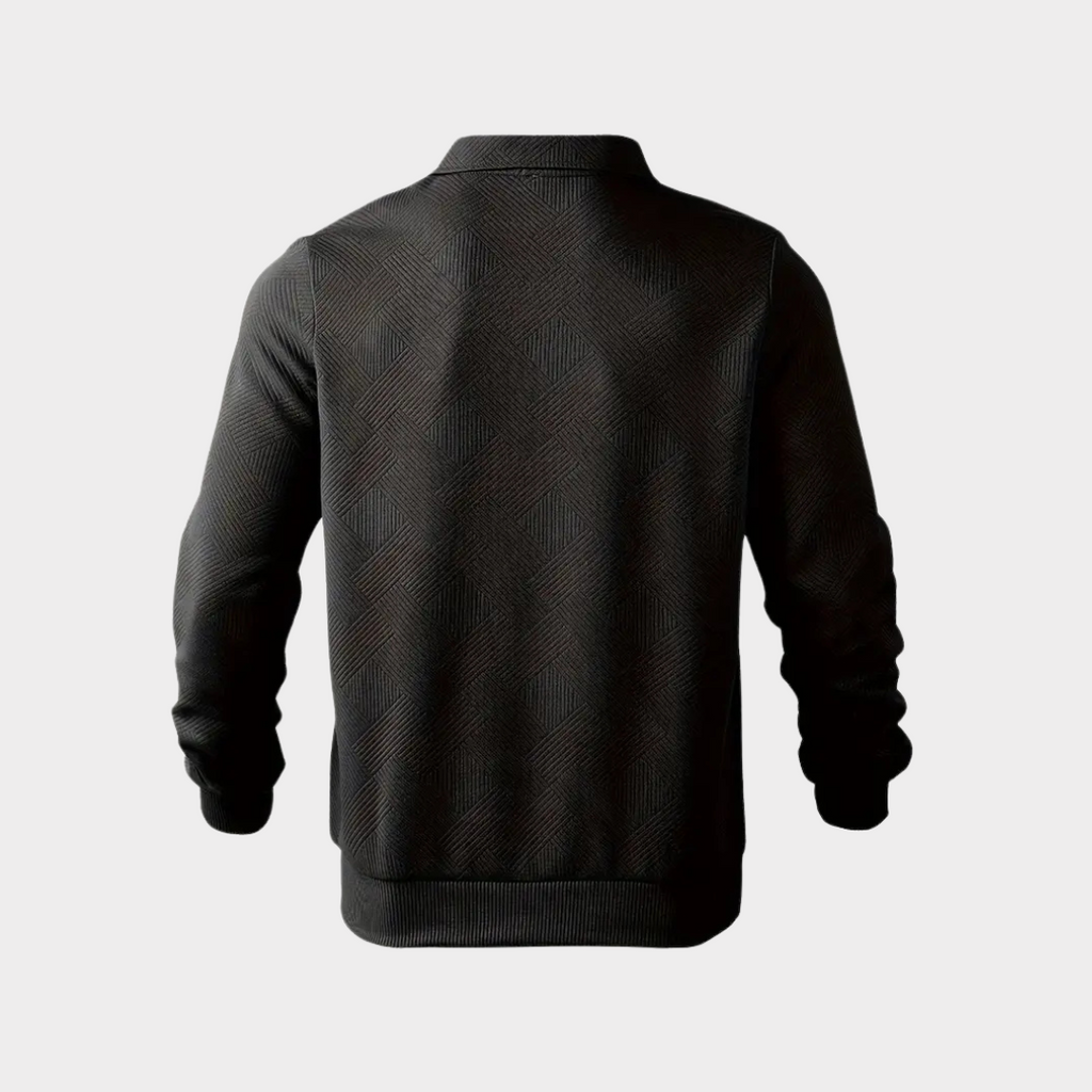 Maglione premium da uomo con mezza zip