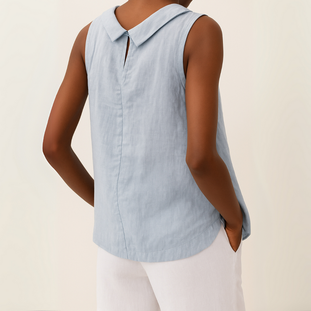 Top da donna senza maniche a collo alto – Stile casual, elegante e minimalista