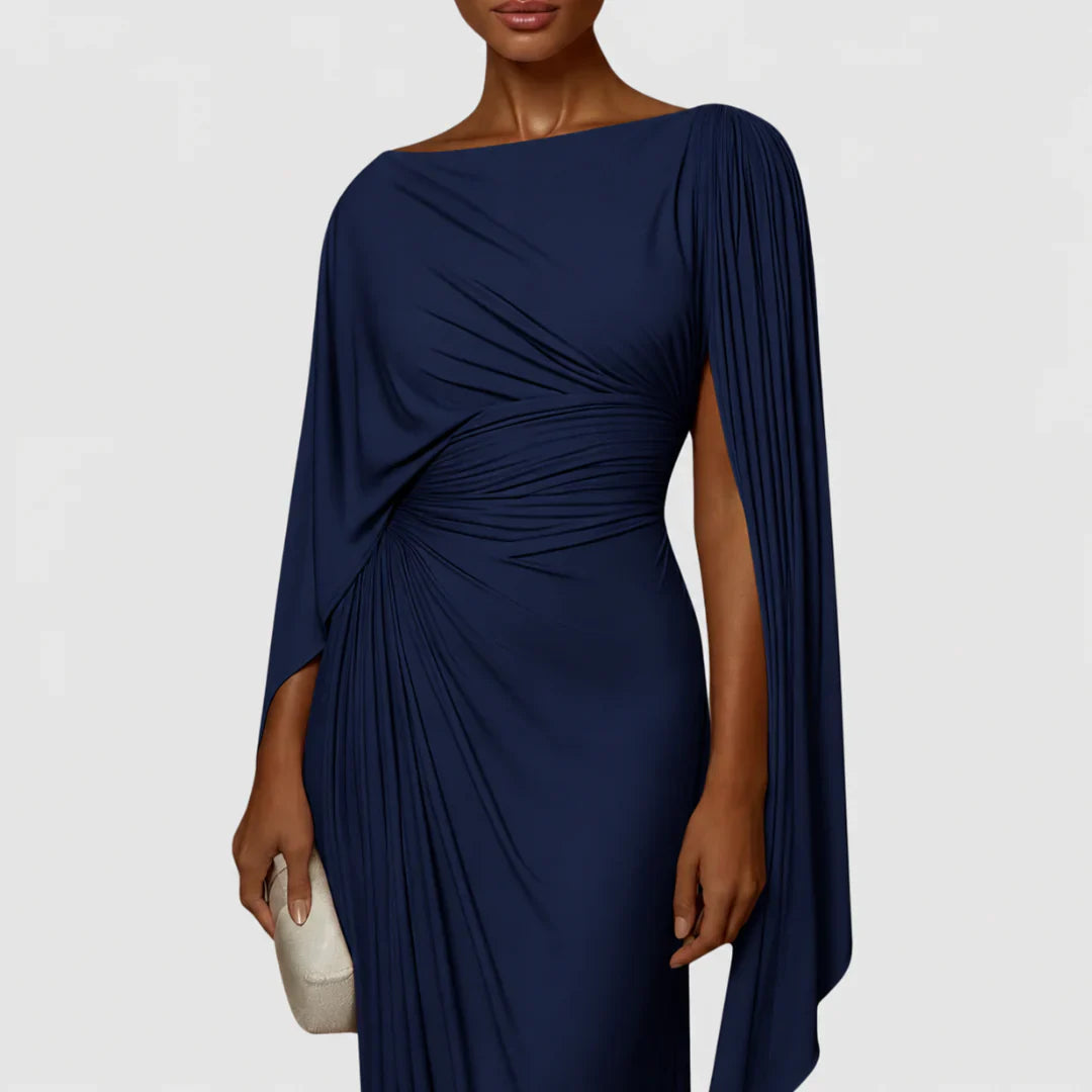 Abito lungo da donna plissettato - Fluido ed elegante