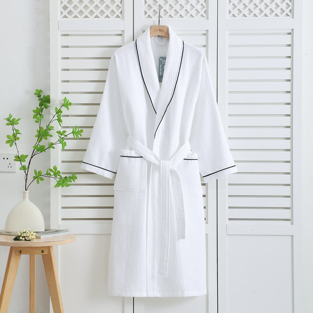 Lightweight unisex cotton bathrobe – soft bathrobe
