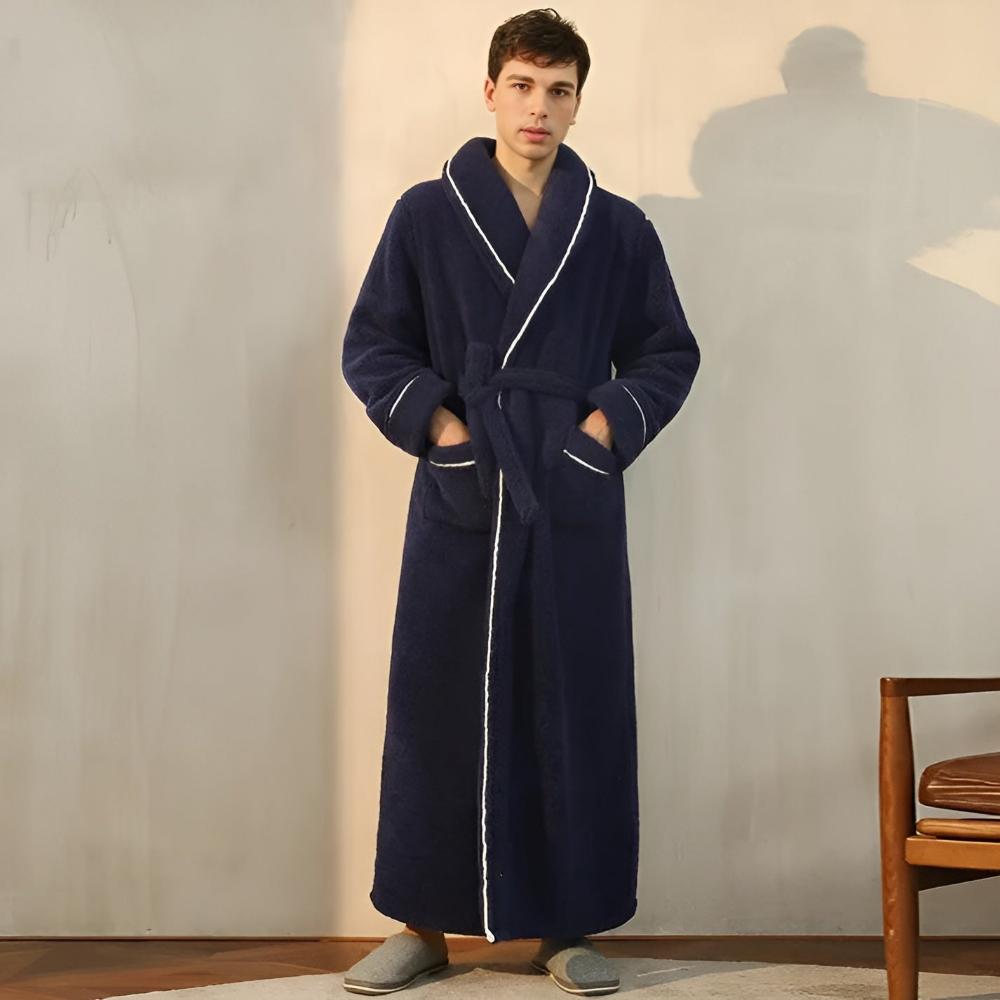 Accappatoio lungo unisex in pile