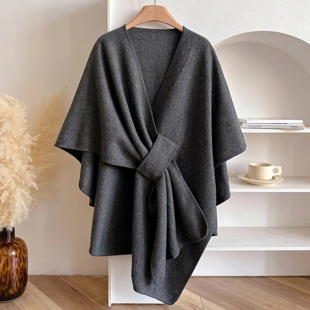 Cappotto scialle antivento di lusso da donna