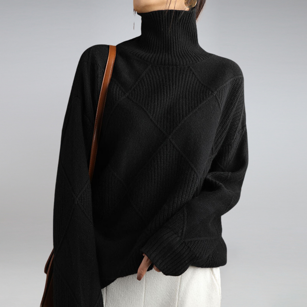 Maglione dolcevita caldo da donna