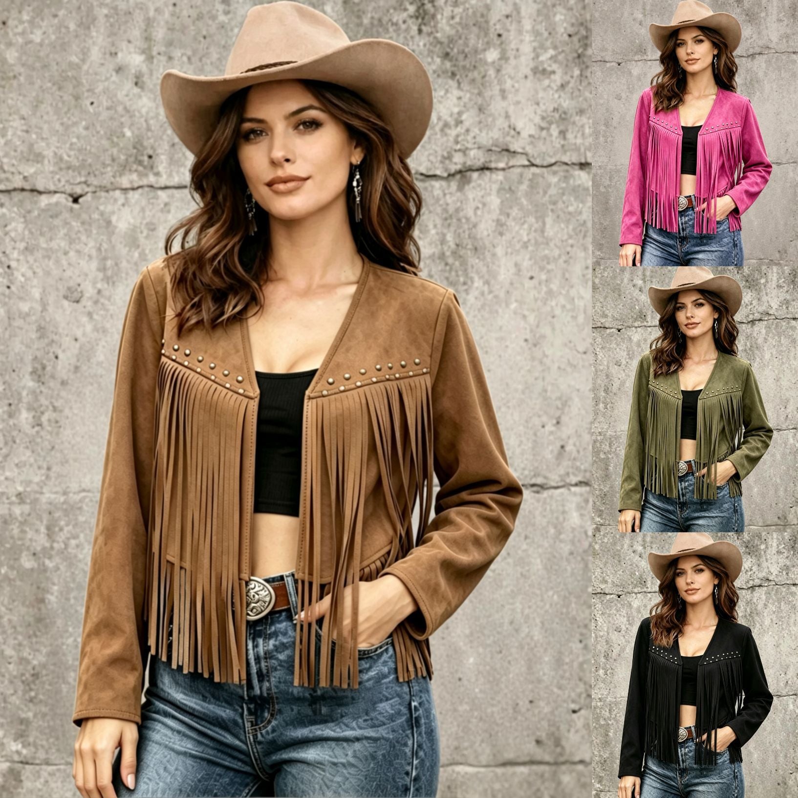 Cardigan long pour femme avec détails cloutés – Tendance et confortable