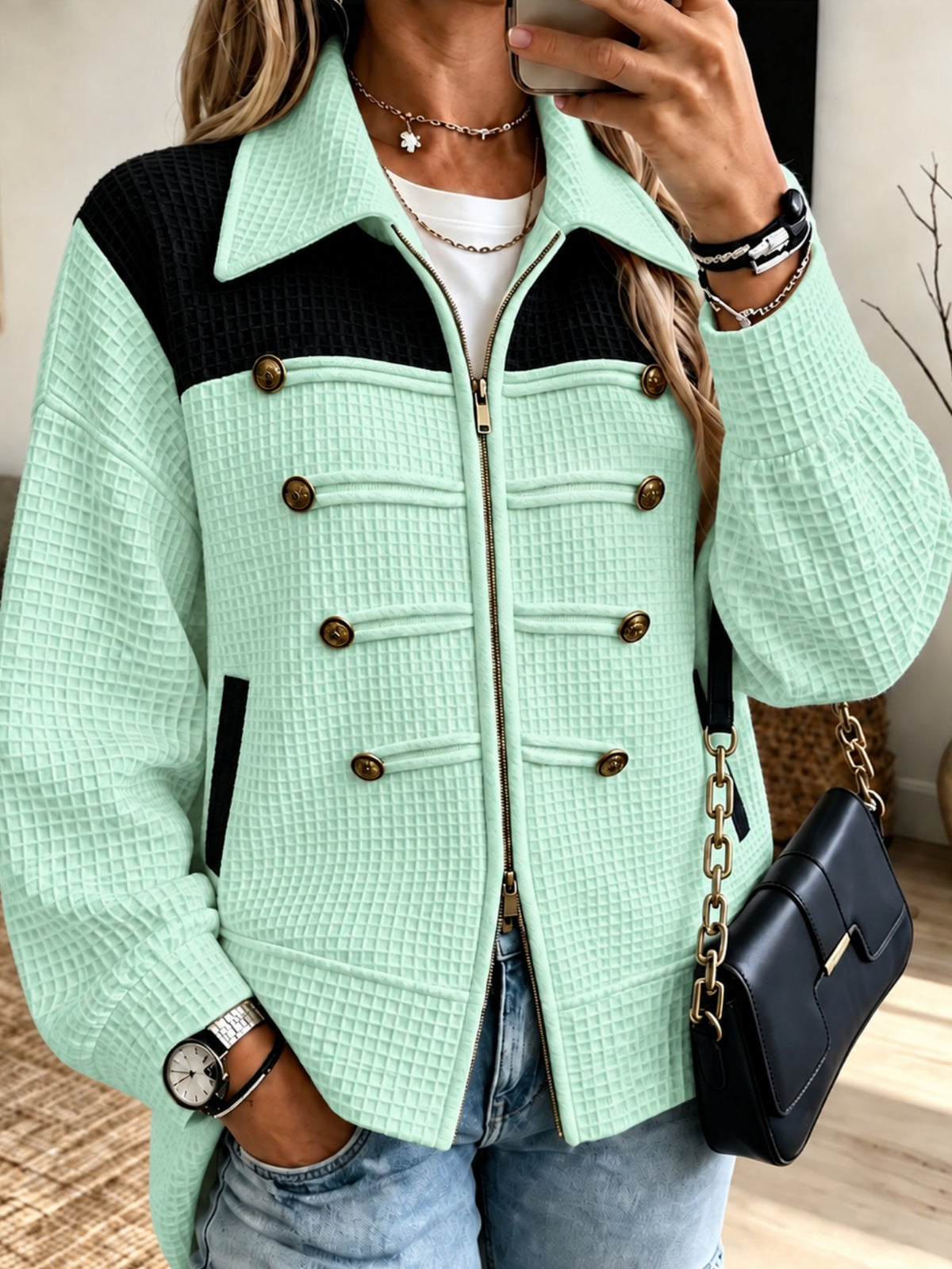 Veste décontractée pour femme avec poches - Pratique et moderne