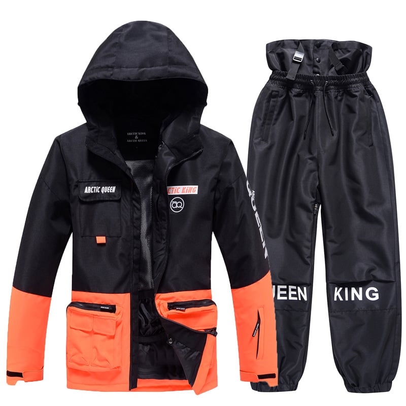 Completo da sci invernale unisex – Tuta da neve traspirante e isolante in due pezzi