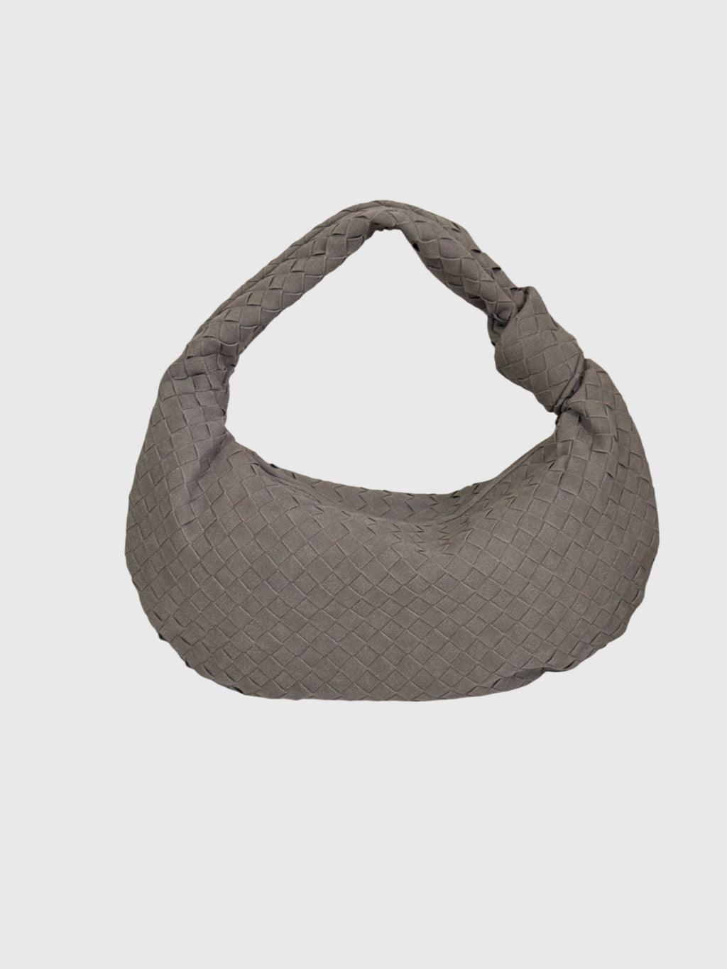Borsa Donna Media in Suede Intrecciato – Stile Elegante con Nodo Quotidiano