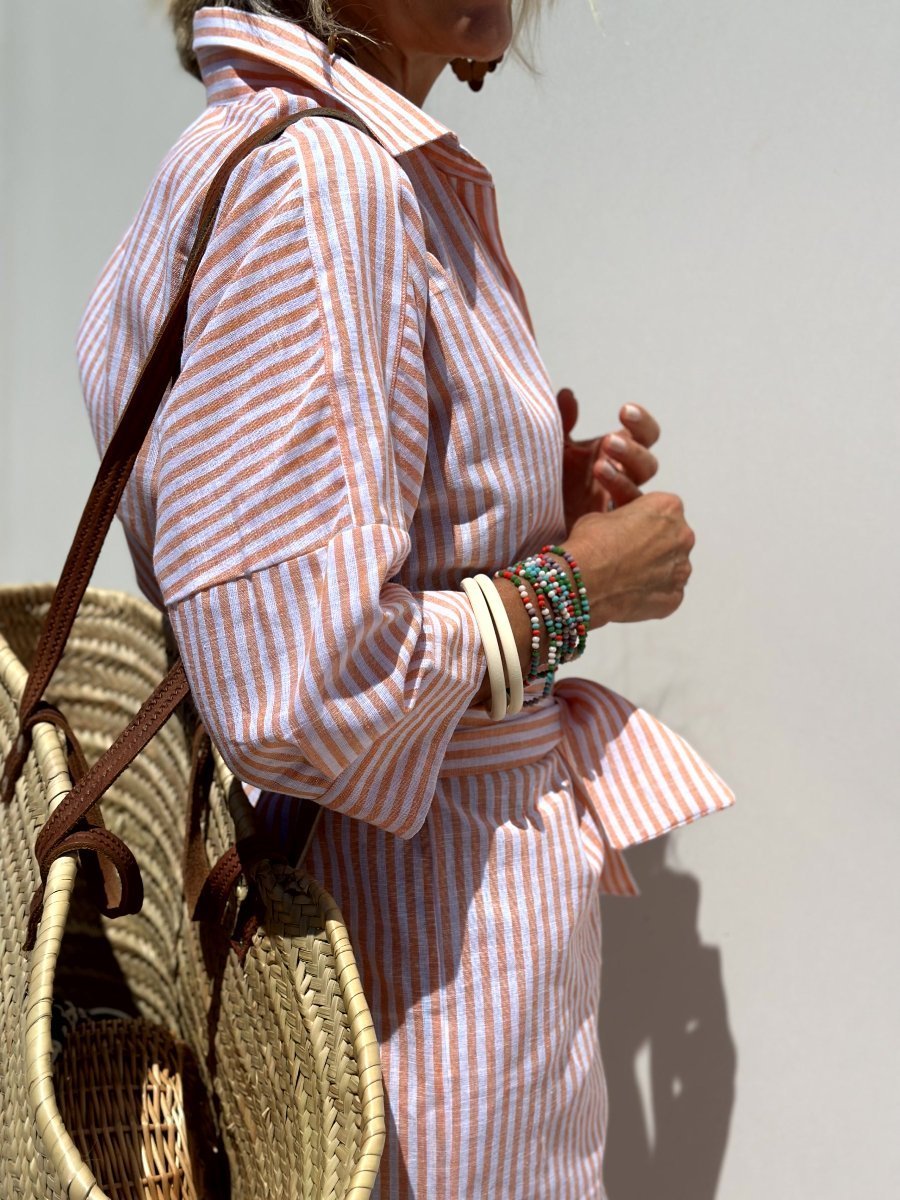 Camicia classica da donna a righe – Blusa casual elegante