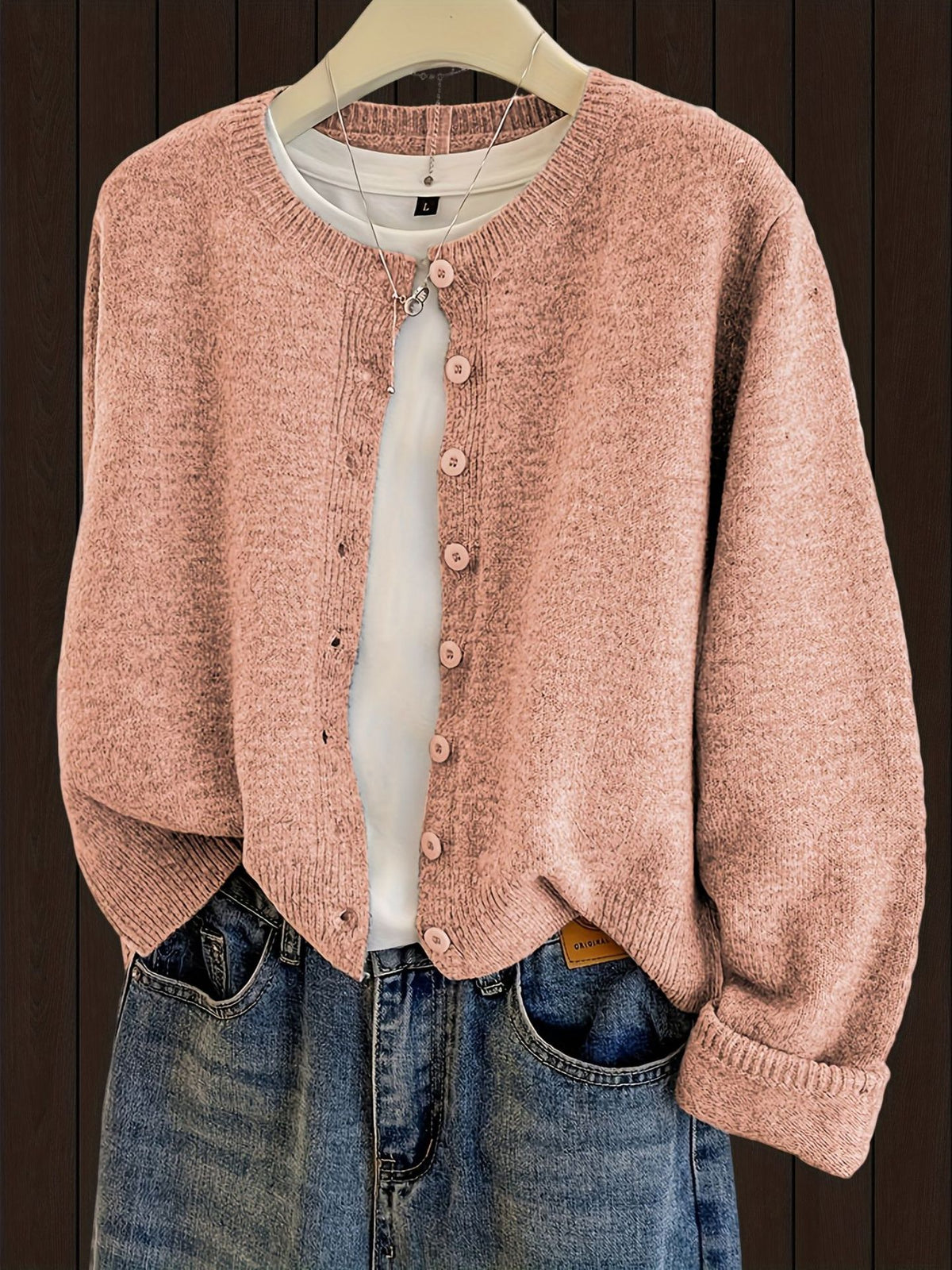 Cardigan corto donna girocollo - Morbido e facile