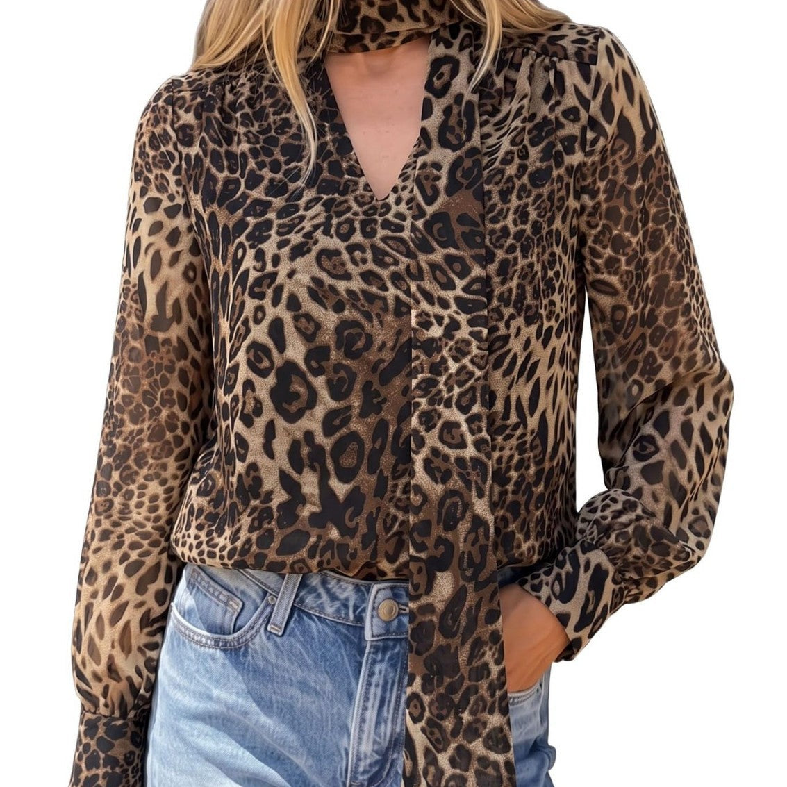 Camicia donna stampa leopardata - Retrò ed elegante