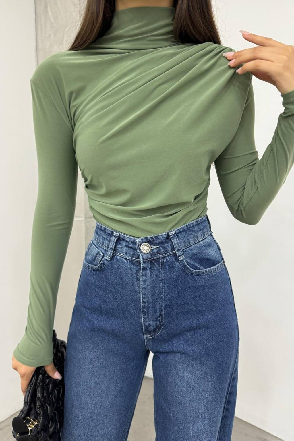 Top basique à manches longues pour femme - Simple et doux