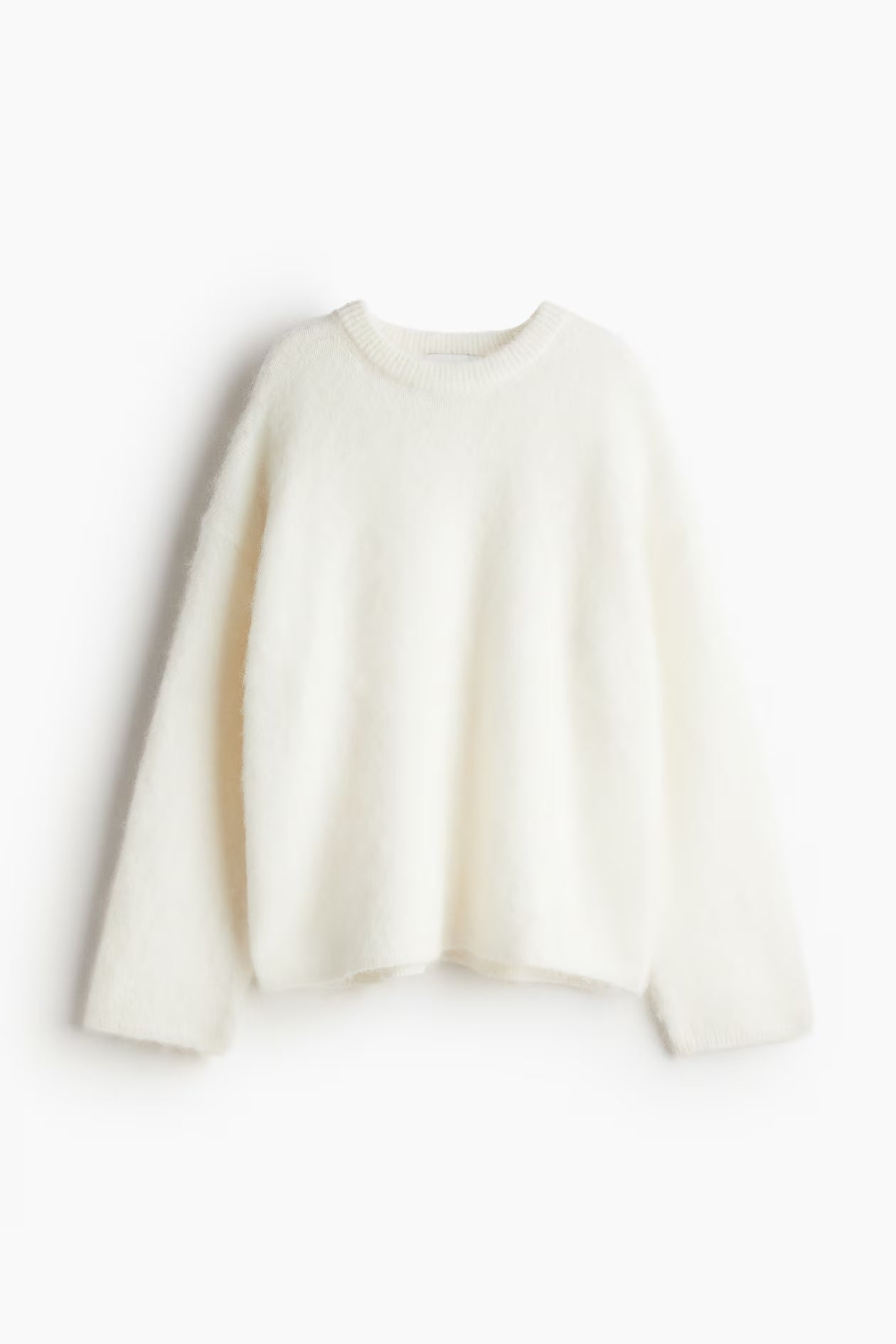 Lussuoso maglione oversize da donna – Maglione ampio in misto mohair