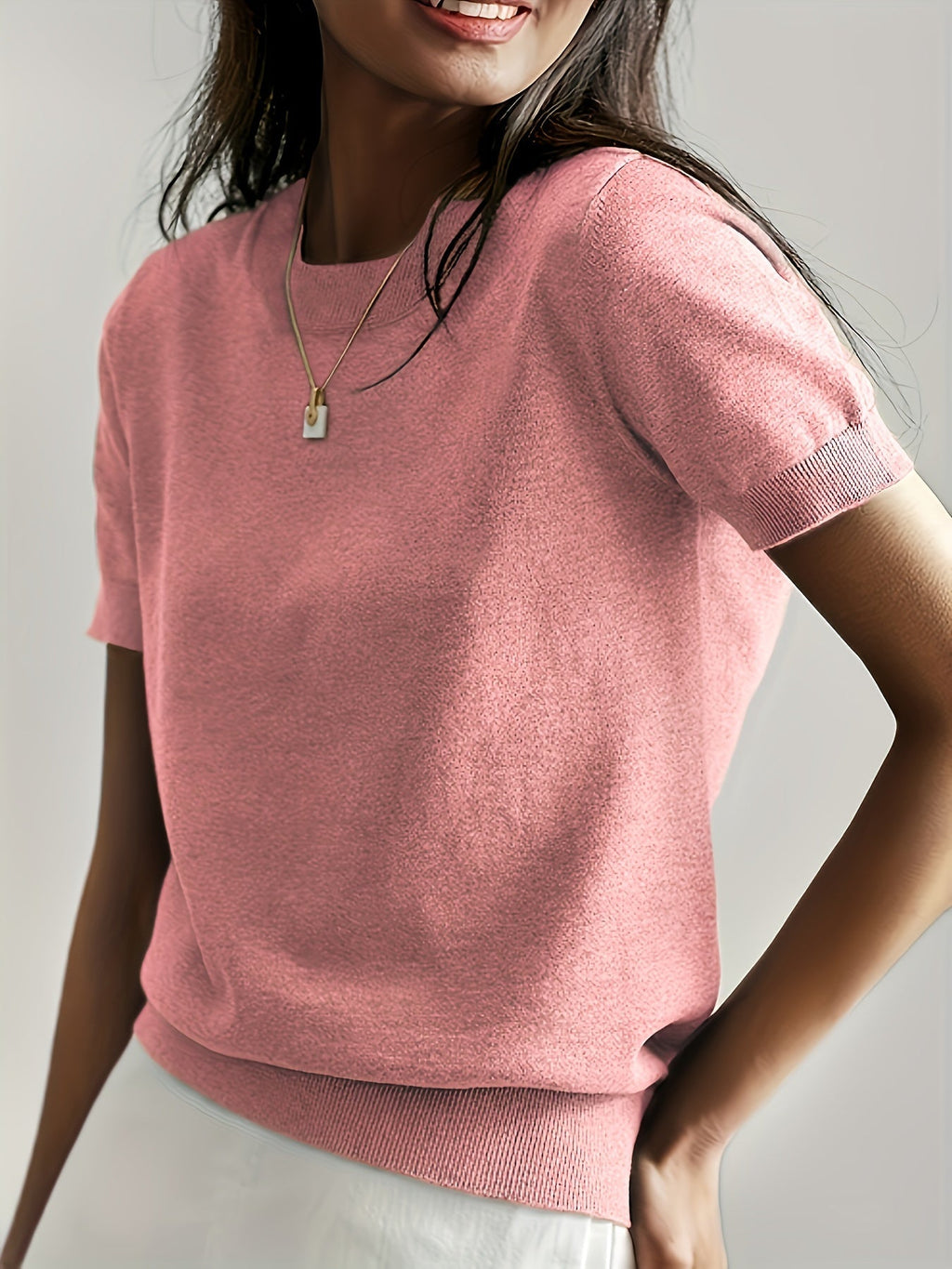 Maglione Donna Leggera Manica Corta Casual – Premium, Estiva, Confortevole