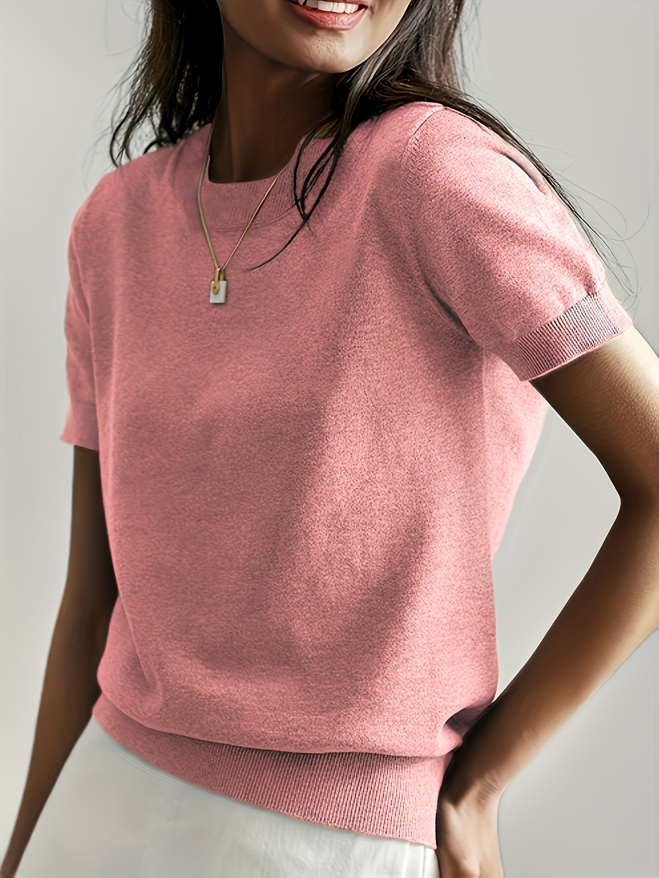 Maglione Donna Leggera Manica Corta Casual – Premium, Estiva, Confortevole