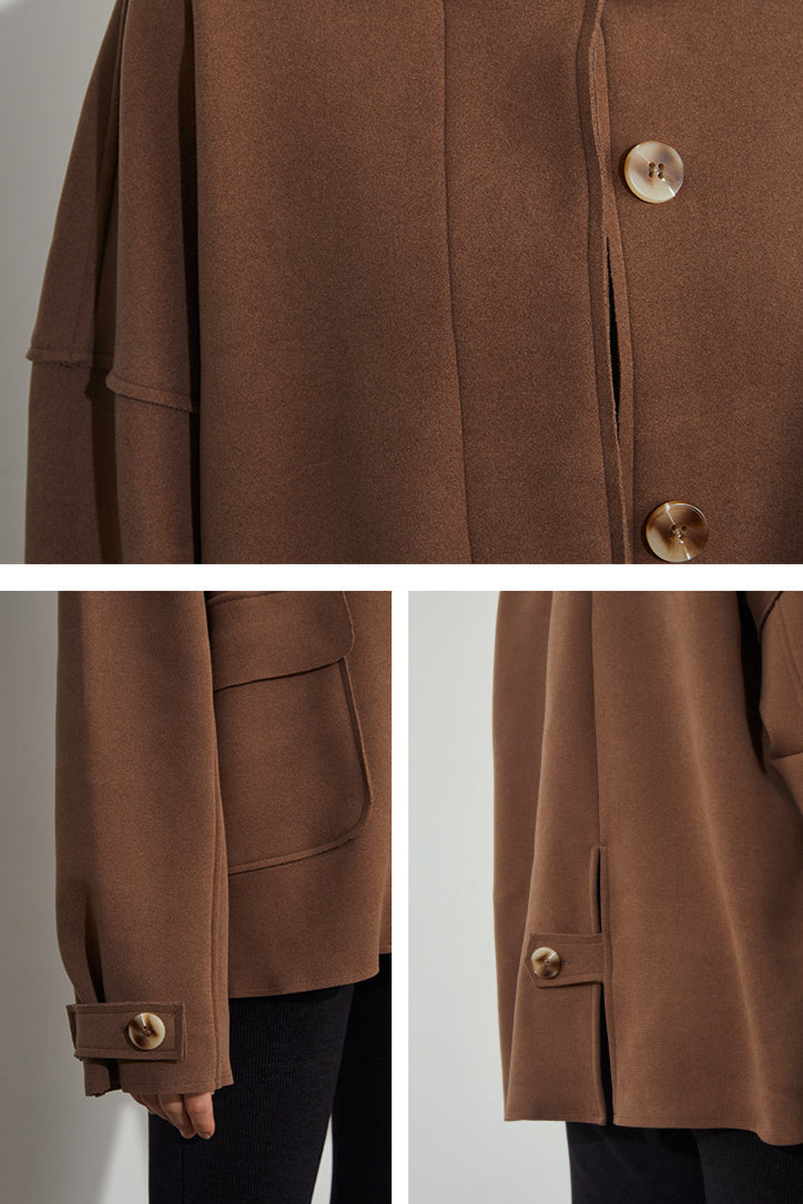 Surchemise imperméable pour femme avec boutons - Pratique et décontractée