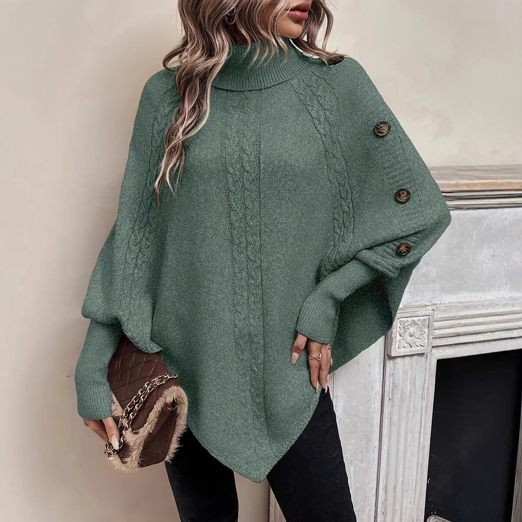 Suéter amplio de mujer de color liso - Suave y casual