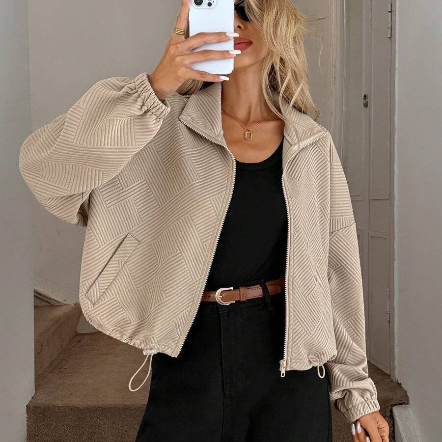 Veste de baseball femme à col montant - Sportive et pratique