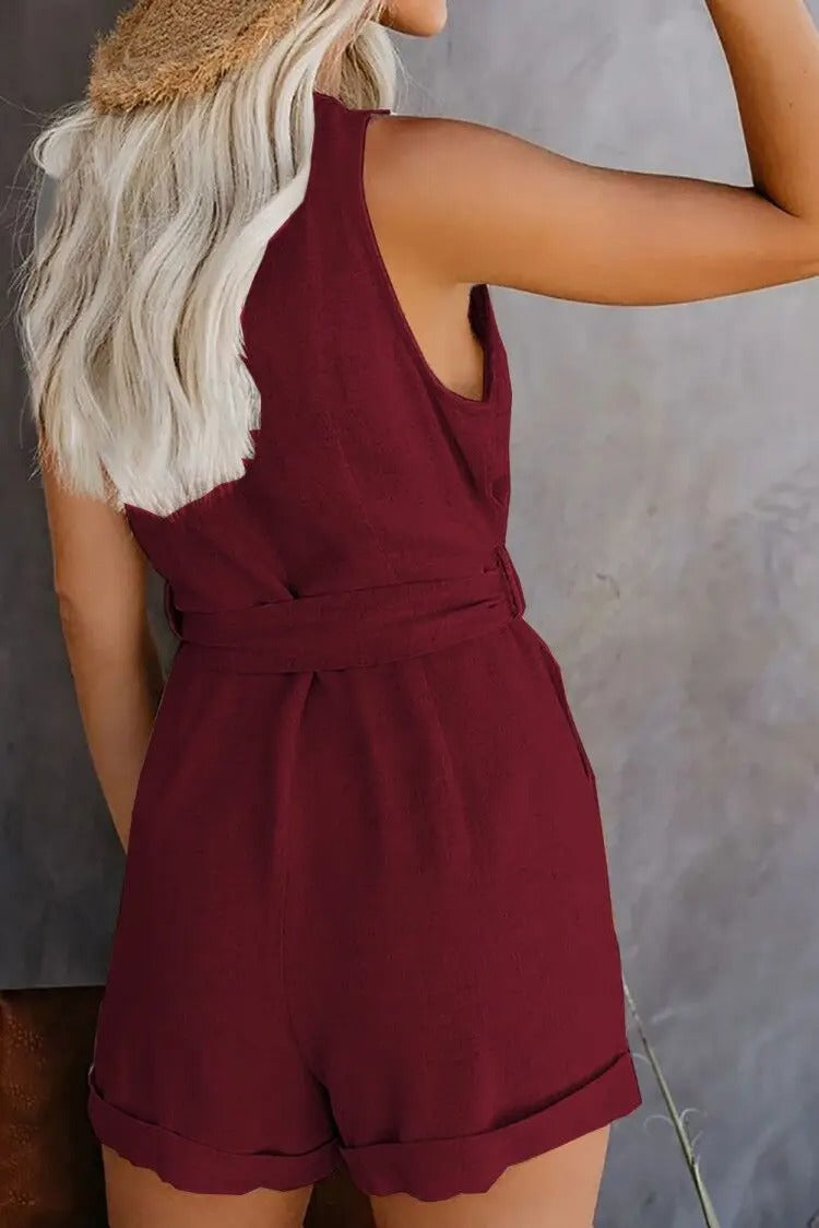 Tuta corta da donna con tasche - Casual e pratica
