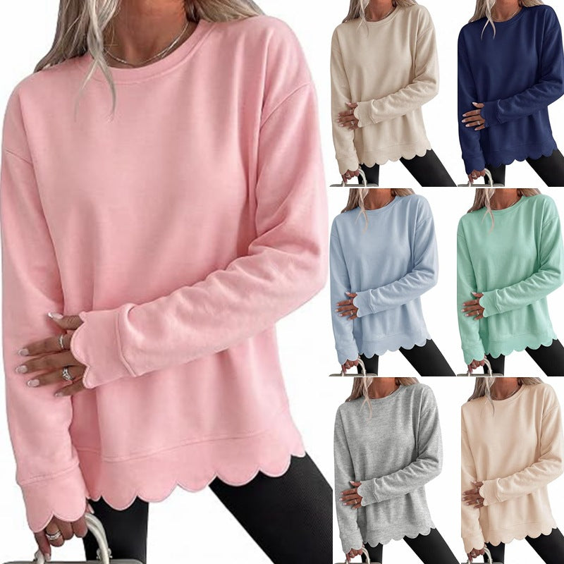 Sweat-shirt femme à col rond - Décontracté et doux