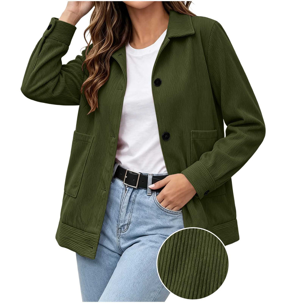 Veste décontractée pour femme à revers - Simple et soignée