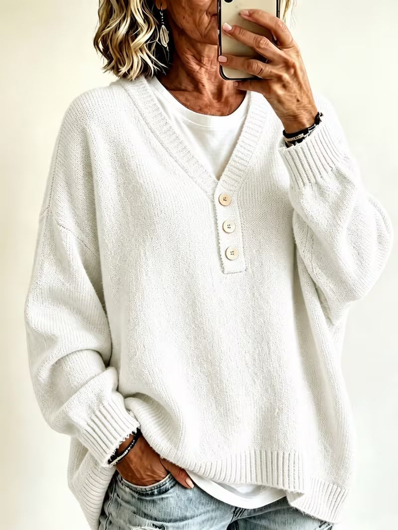 Jersey casual de mujer de color liso: estilo suave y cómodo para el día a día