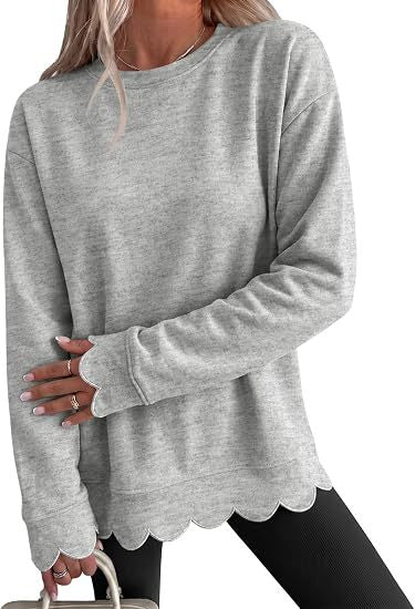 Sweat-shirt femme à col rond - Décontracté et doux