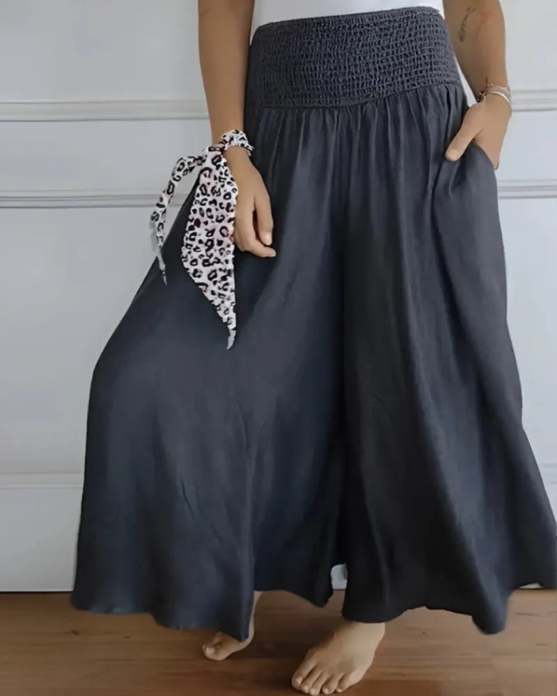 Culottes leggeri da donna, pantaloni larghi ed eleganti - Comodi