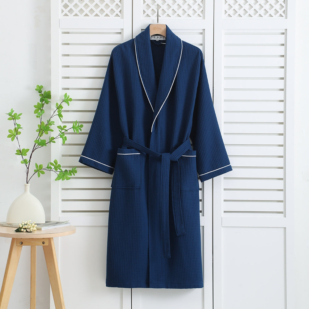 Lightweight unisex cotton bathrobe – soft bathrobe