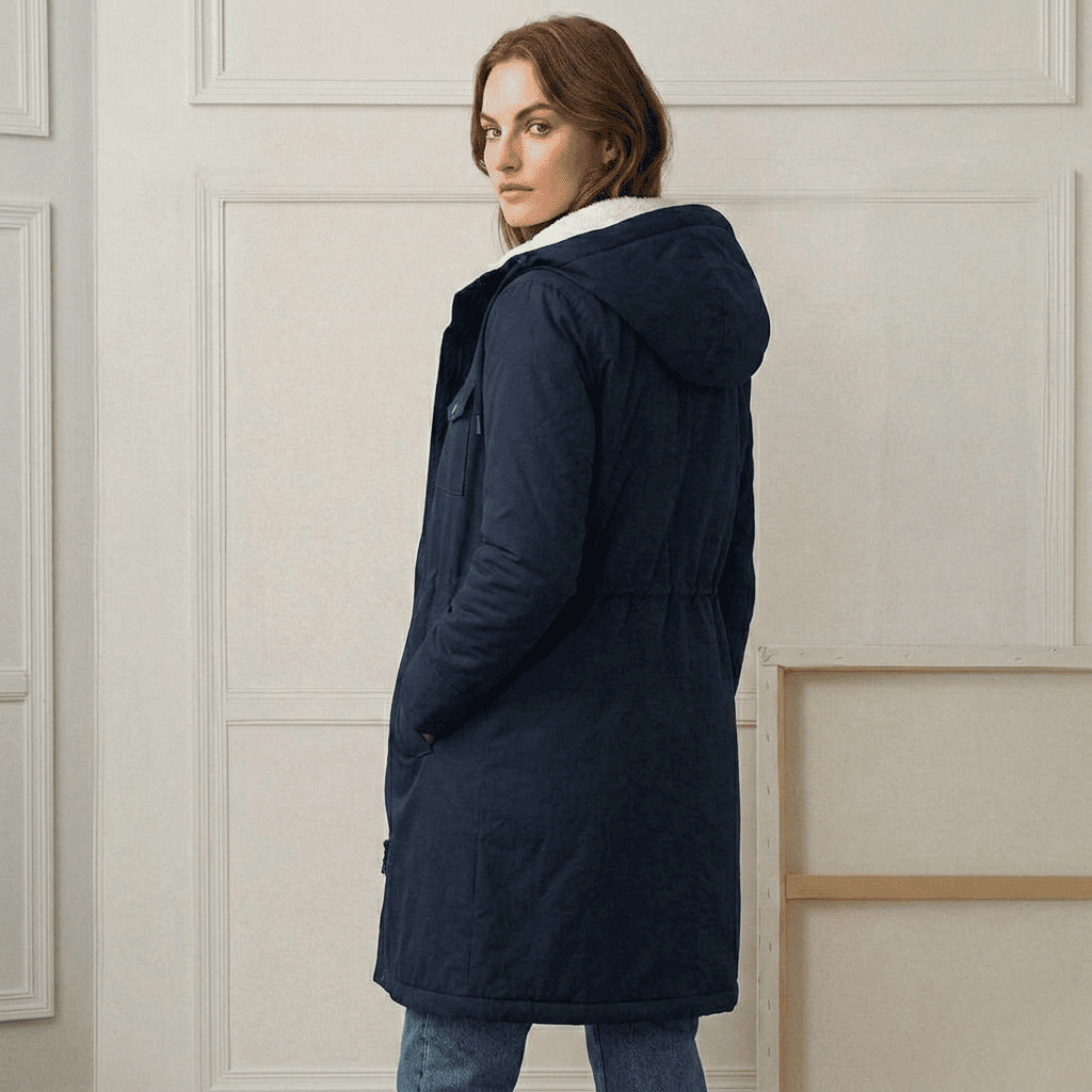 Cappotto donna con cappuccio resistente alle intemperie - Caldo e protettivo