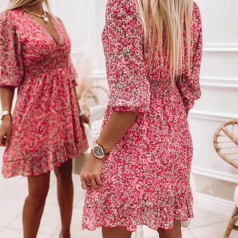 Abito floreale elegante da donna – Stile casual e alla moda per feste estive