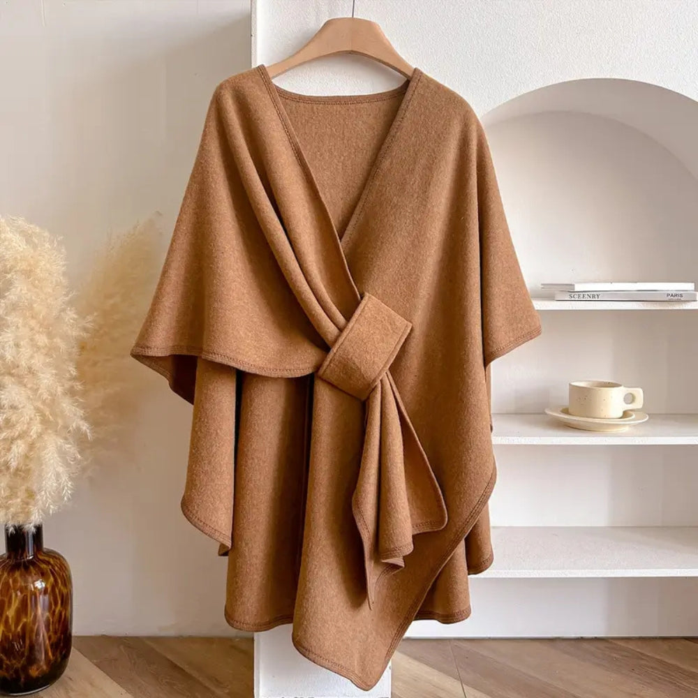 Cappotto scialle antivento di lusso da donna