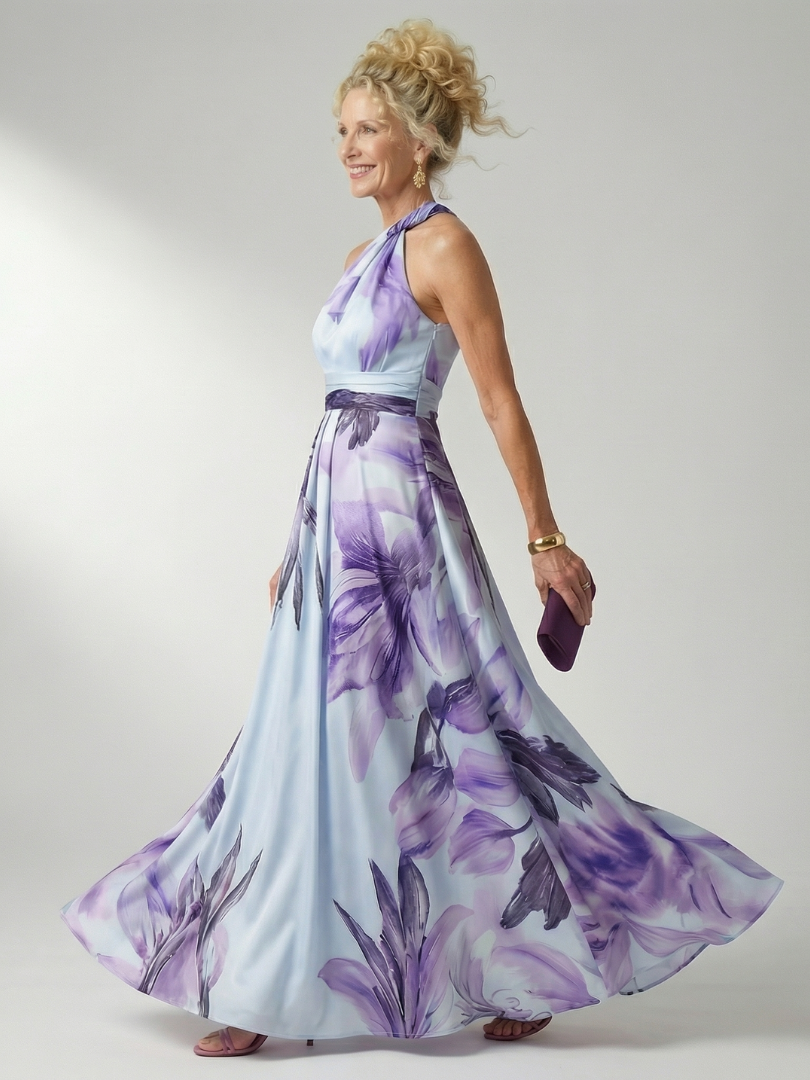 Abito maxi floreale leggero da donna - Delicato e femminile