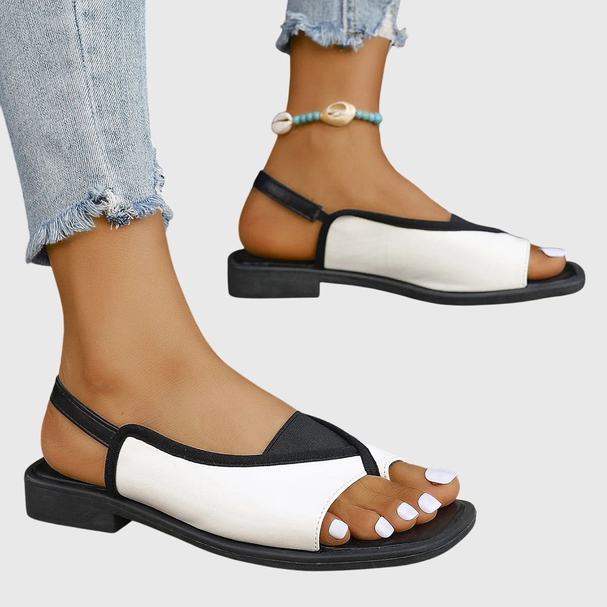 Sandali bassi slingback da donna – Aperti e comodi