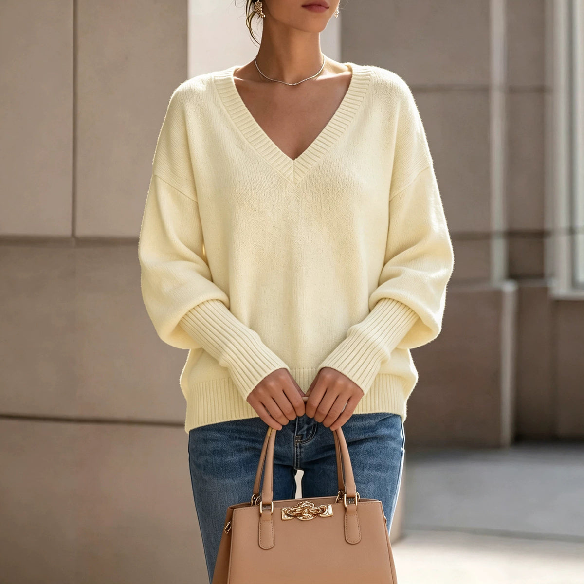 Maglione dolcevita donna in maglia - Morbido ed elegante