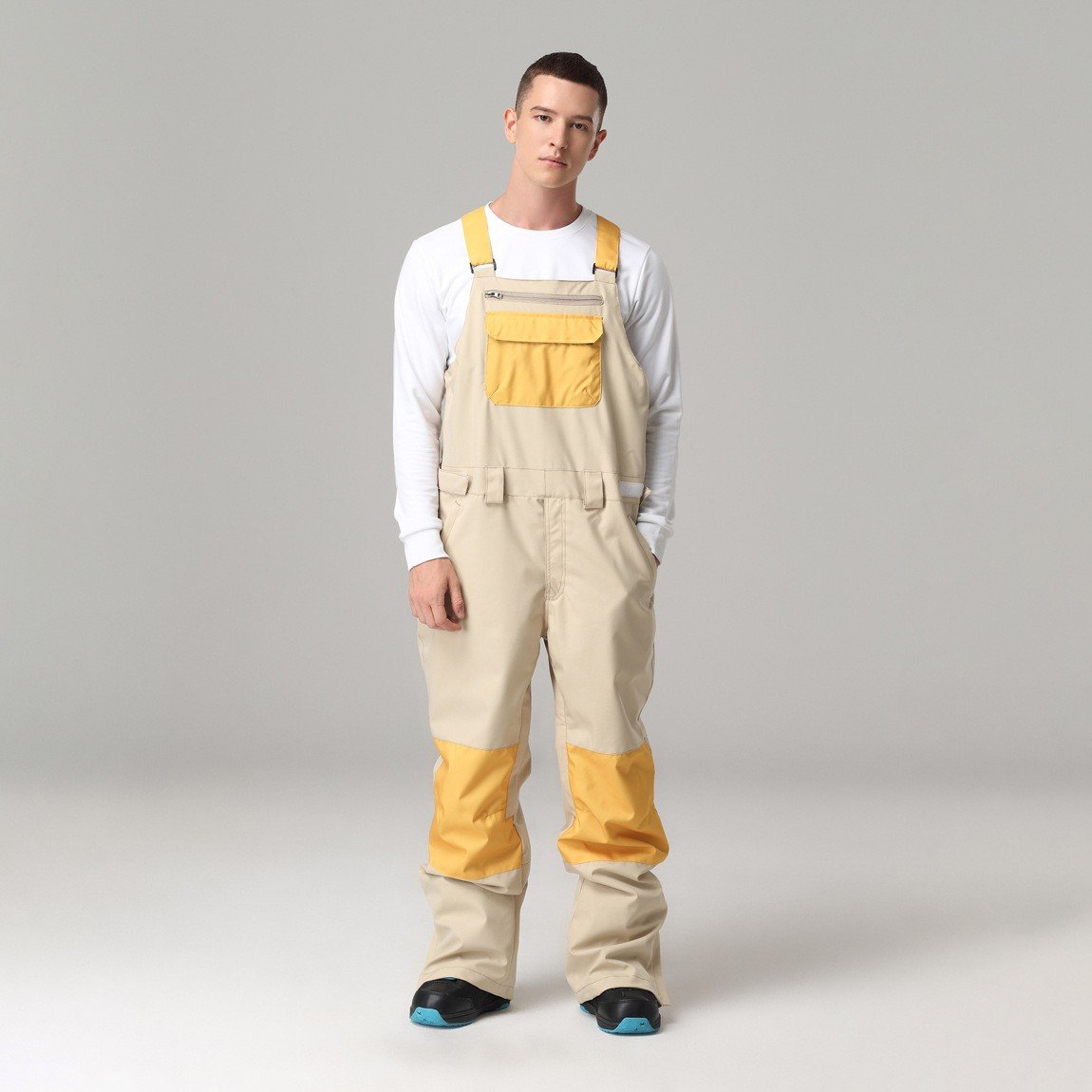 Salopette da sci unisex con bretelle regolabili – Pantaloni da neve invernali